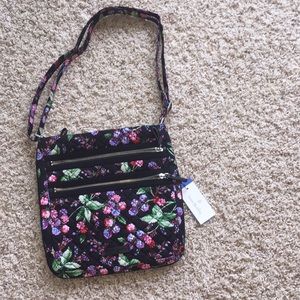 Vera Bradley Iconic Triple Zip Hipster Purse